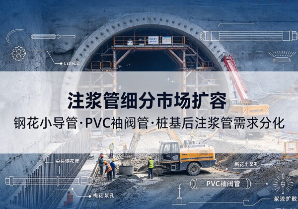 温宿注浆管细分市场扩容，隧道钢花小导管、PVC 袖阀管、桩基后注浆管需求分化